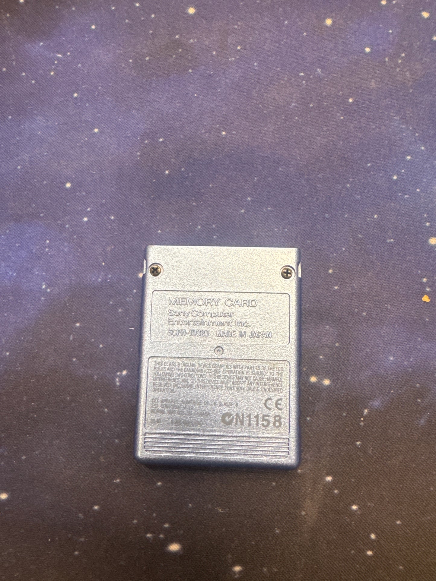 Playstation 2 Memory card metallic blau