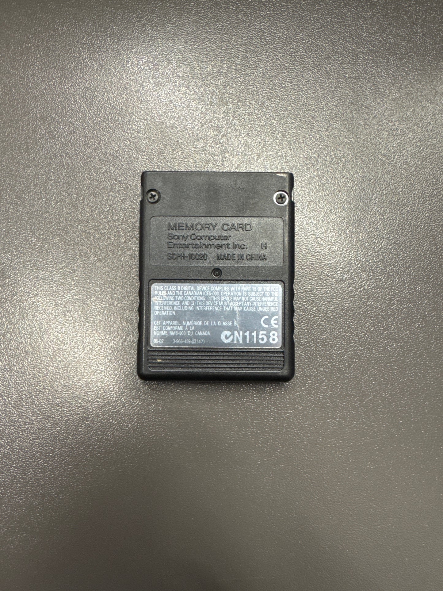 Playstation 2 Memorycard Schwarz