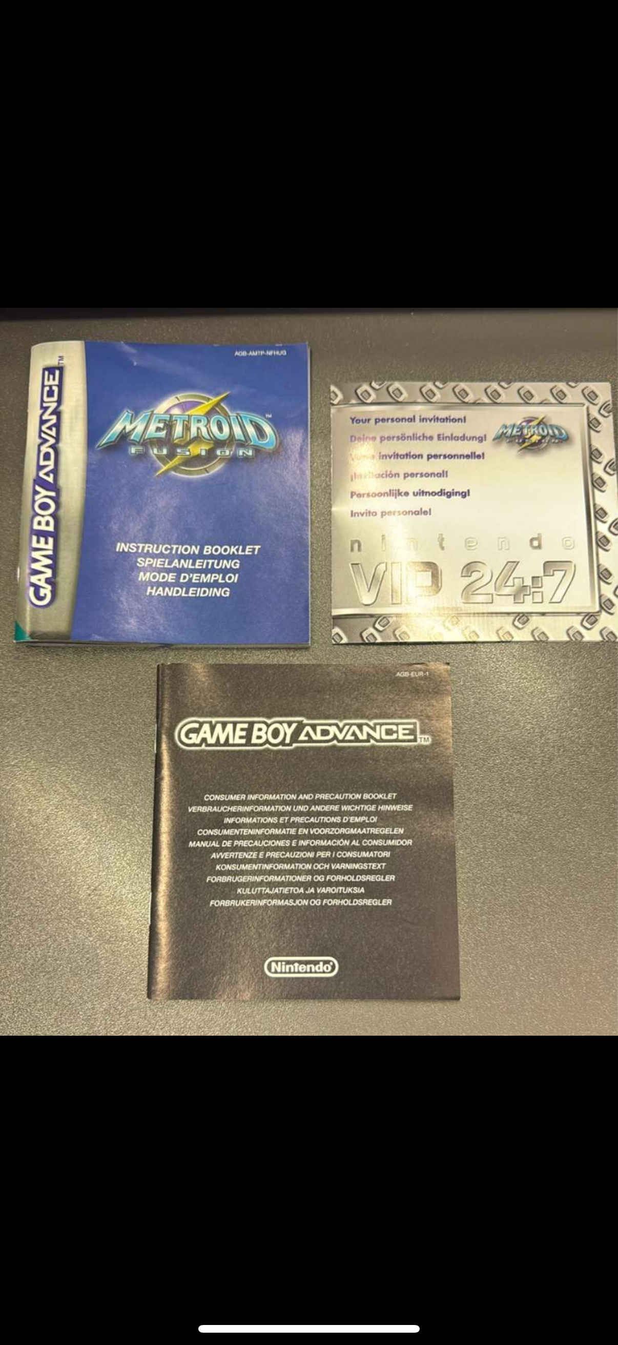 Metroid Fusion OVP CiB Top Zustand