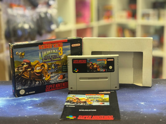 Donkey Kong Country 3 Dixie Kong‘s Double Trouble OVP mit Inlay