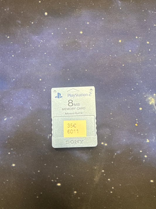 Playstation 2 Memory card metallic blau