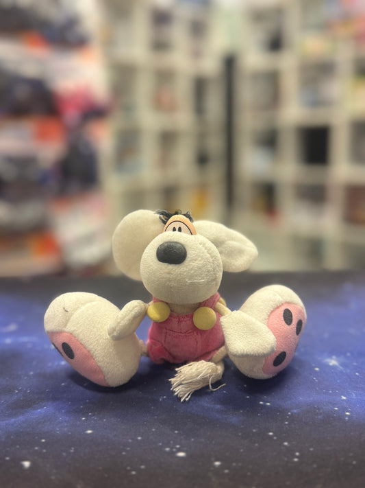 Diddl klein rosa Hose gelbe Knöpfe