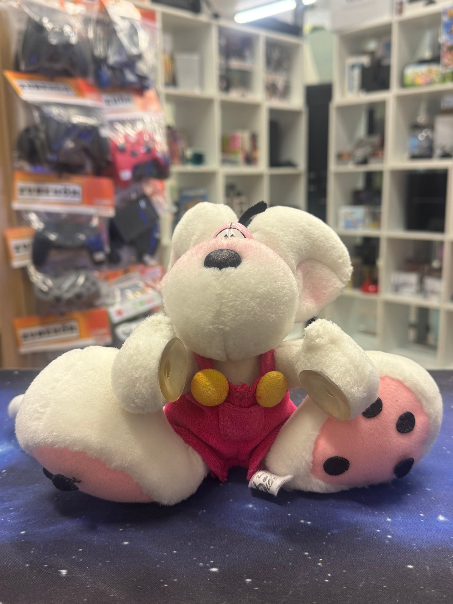 Diddl pinke Hose gelbe Knöpfe