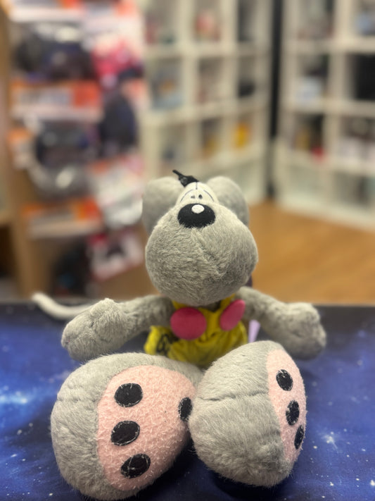 Diddl gelbe Hose rosa Knöpfe